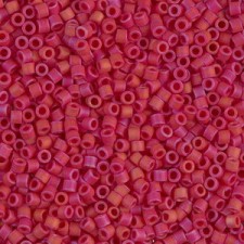 Miyuki delica beads 10/0 - Matted opaque red ab DBM-362